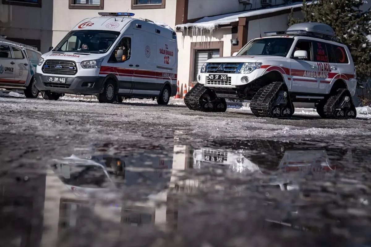 Erzurum’da Acil Sağlık Ekipleri Kışa Hazır